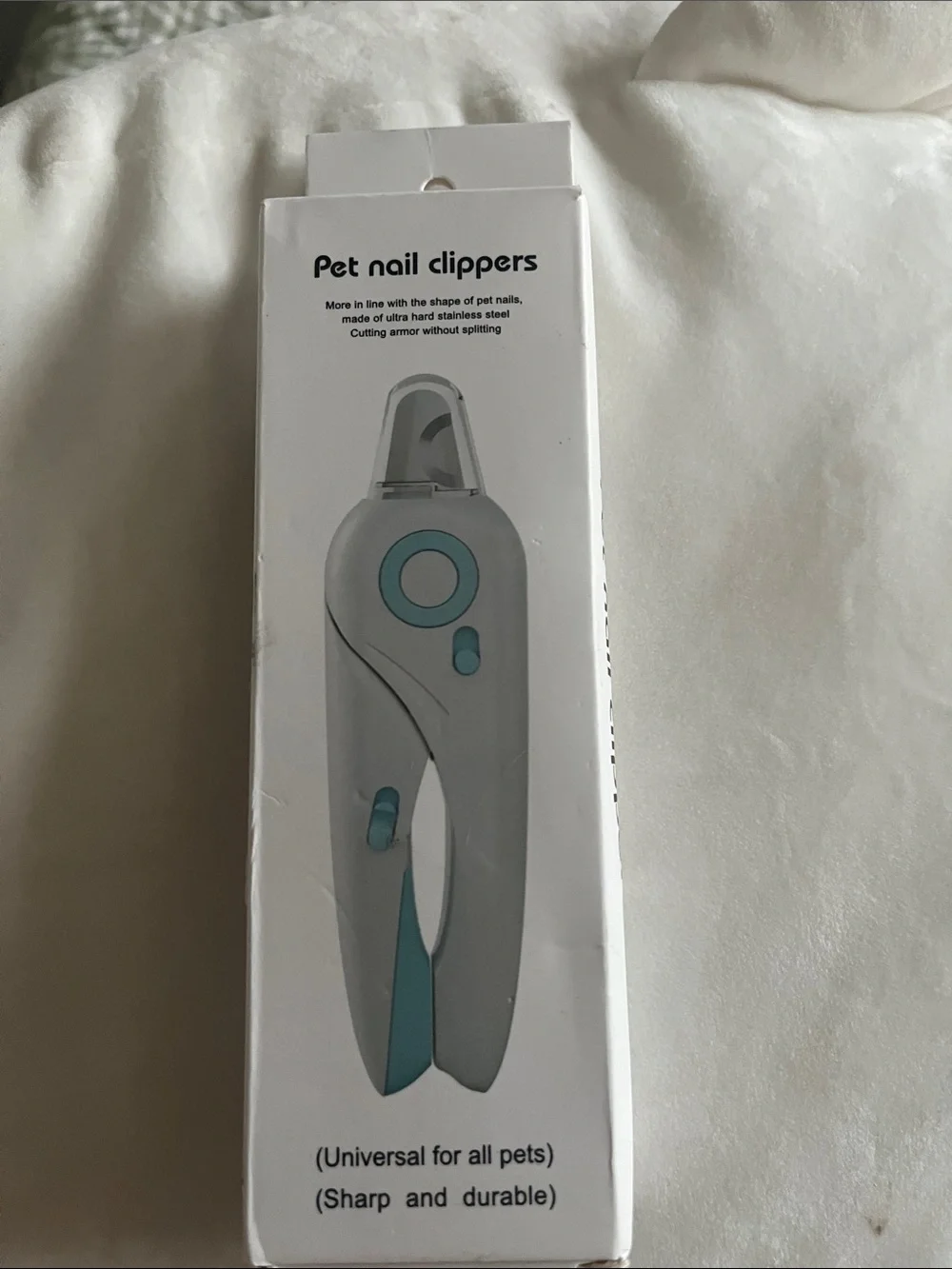 White & pink Pet Nail Clippers - Durable Precision Trimmer